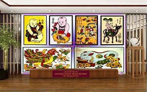 [101] Mẫu Tranh Đông Hồ Đẹp Nhất Mọi Thời Đại Và 19% Hiểu Ý Nghĩa 6 Loại Gà Đại Cát