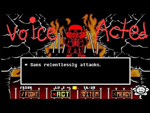GG!UNDERFELL | Sans Fight (Corey's Take) | Battle Animation Voice Acted