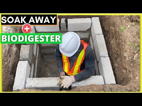 How to construct a biodigester and connect to a soakaway pit