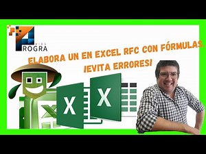 Curso de Excel creando un RFC de manera automatizada, utilizando fórmulas como concatenar y extrae.