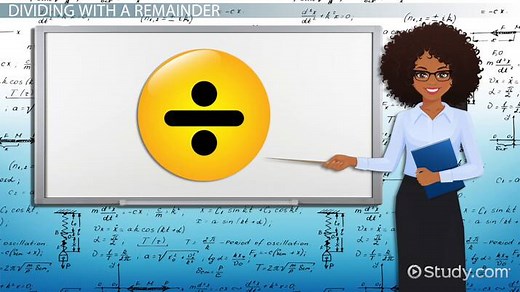 Division with Remainders | Overview & Examples