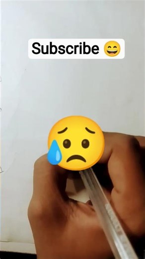 How to draw sad face#tutorial