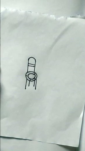 how to draw a chair letter H, #art #shorts #chair