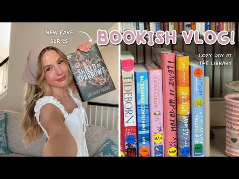 let's do book stuff! 📖🌷 reading fantasy, cozy library visit, book shopping, + book haul
