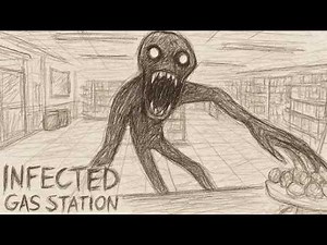 Infected Gas Station – Escaping the Infected Monster 😱 | Full Walkthrough