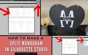 How to Make a Split Monogram in Silhouette Studio