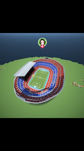 Recreating Stadium Barcelona in Minecraft