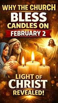 Why the Church Blesses Candles on February 2 (Light of Christ Revealed) #Candlemas #CatholicFaith