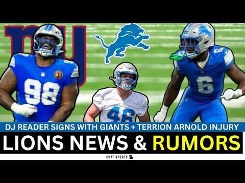 Lions News: DJ Reader Signs With Giants, Cowboys URGED To Trade For Lions Jack Campbell?