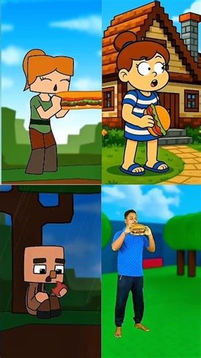 hwo is faster #animation #memes #minecraft