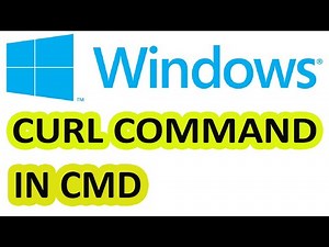 How to use cURL in Windows