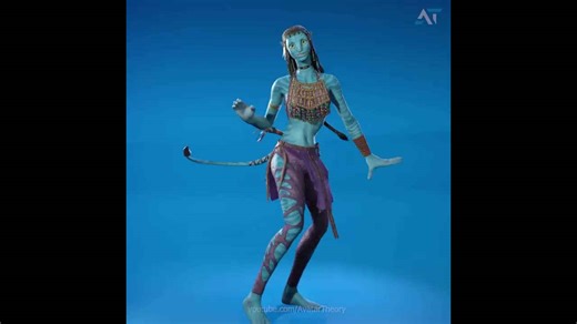 Neytiri doing a dance during her date night with Jake 😅