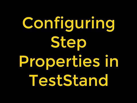 Configuring Step Properties in TestStand