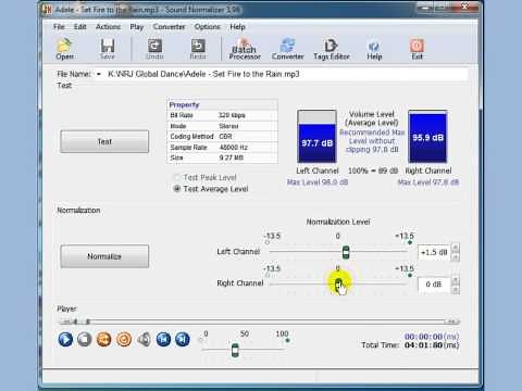 How to increase volume of mp3 using Sound Normalizer