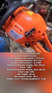 127K views · 1.2K reactions | Chainsaws HUSQVARNA 353 Engine...