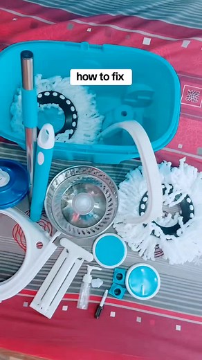 كيفية إصلاح جردل الممسحة الدوارة