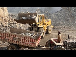 Caterpillar 🚜in Industrial Power: Front Loader and Dump Trucks at Work⚡️⚡️⚡️⚡️