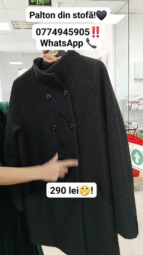 43K views · 458 reactions | Palton negru, elegant din stofă buclee la prețul de 290 de lei! https://selesa.ro/colectie/palton-buclee-toamna/ Mărimile încep de la 44 până la 48! Livrăm oriunde în țară cu doar 20 de lei transportul ! Pentru detalii și informații suplimentare, ne găsiti pe WhatsApp la 0774945905‼️ | Class & Minimo | Facebook