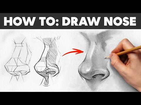 How to Draw: Nose (Easy Beginner Tutorial)