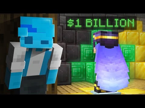 I Built a 1 Billion Dollar Stash on the biggest Minecraft Server