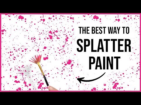 How to Splatter Acrylic Paint | Paint Splatter Art Tutorial