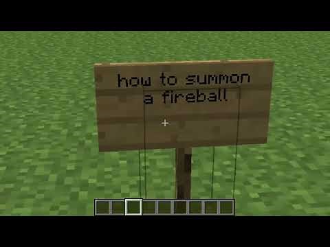 How to summon a fireball in minecraft.