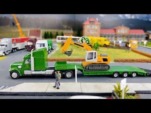 Massive Diecast Truck Showcase: Heavy Haulers and Construction Vehicles in 1/64 Scale