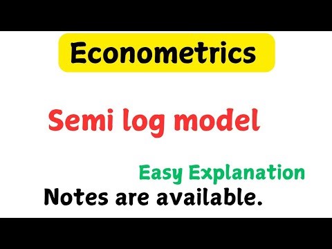 What is the Semi log model.|| Types of Semi log model.