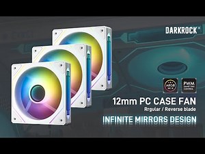 DARKROCK White Infinite Mirror Case Fans - 2 Types