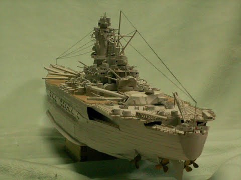 Papercraft IJN Battleship YAMATO 空き箱で作る、戦艦大和