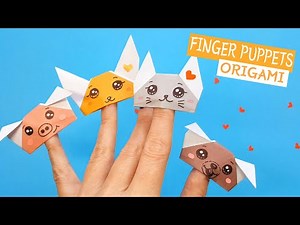 Hand puppets from paper 🐱🐶|| Easy origami animals || DIY Toy Animals