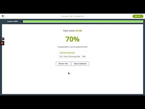 CISCO CLA C Essentials Part 1 Summary Test Answers PASSED | Programming Essentials in C