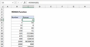 ROMAN Function