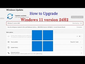 Windows - How to Upgrade Windows 11 version 24H2