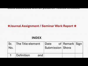 12th evs project journal assignment | Air Pollution evs Project in PDF | Environment Practical