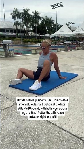 Hip mobility dryland exercise for swimmers