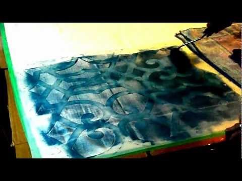 How to stencil on Fabric