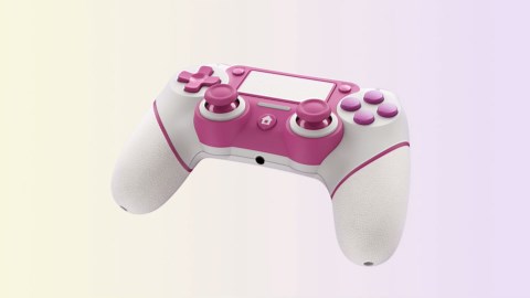Wireless Controller For PS4, Pink ps4 controller with Dual Vibration/ 6-Axis Motion Sensor/Audio Jack/Touch Pad/Share Button, Recharge Controller For PC, P-4 Accessories Perfect Adaptive Full Version 4/4 Pro/Slim.