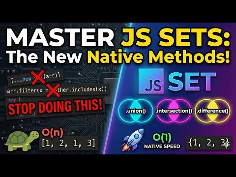 Master JavaScript Sets: O(1) Performance & New Native Methods