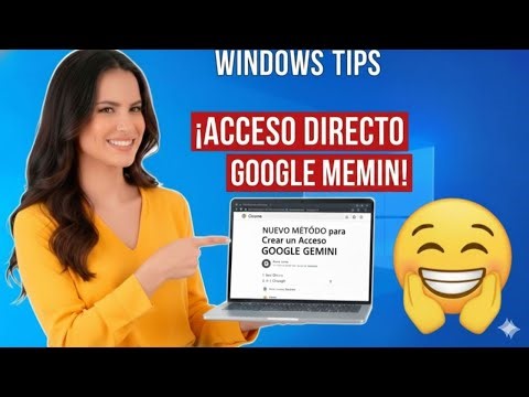 😲💻 ¡NO lo SABÍAS! CREAR un ACCESO DIRECTO a GOOGLE GEMINI en SEGUNDOS