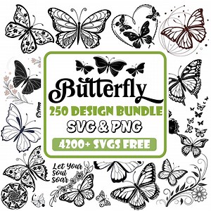 Butterfly SVG Bundle: Papercut Template, Laser Cut File (digital Download) - Etsy