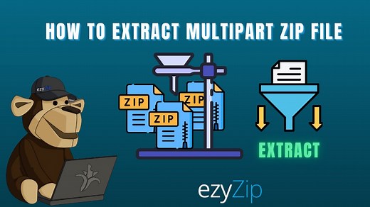 Extract Multipart ZIP Online (Z01, Z02, etc.)