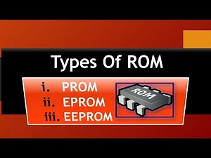 4.5 Types of ROM: PROM, EPROM and EEPROM