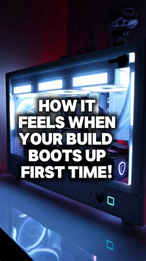 POV: Your PC Build Boots for the First Time #pc #pcgaming #shorts