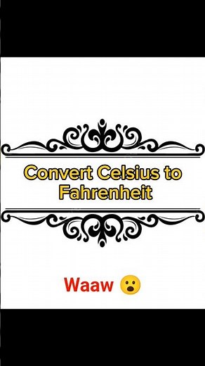 Convert Celsius to Fahrenheit in Python 🔥 | Python Shorts | Nextera Tech