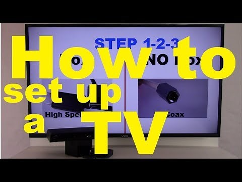 How to set up a TV