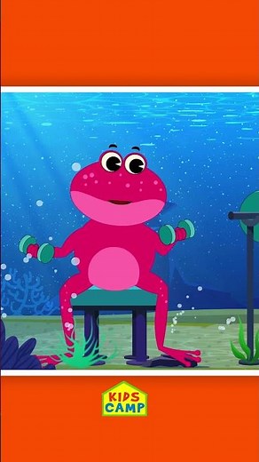 Learn To Count With Five Little Frogs Song #shorts #learncounting