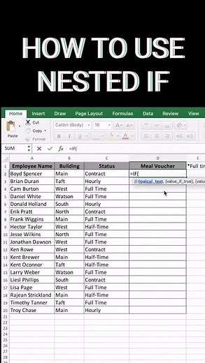 How to Use Nested IF Function in Excel & Google Sheets | Beginner Tutorial