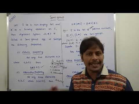 SEMIGROUP IN DISCRETE MATHEMATICS | ALGEBRAIC STRUCTURE | DISCRETE MATHEMATICS | GROUP THEORY