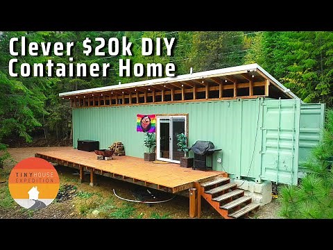Couple Builds Clever $20k Shipping Container Home with NO Experience